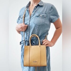 Rebecca Minkoff Mini Mab Crossbody in Cream - FREE CHARM